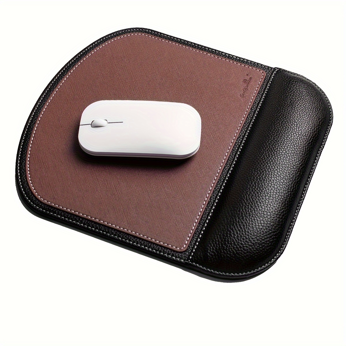 

Leather Mouse Pad Wrist Rest Non-slip Design, Pu Gaming Mouse Mat For Students, Workers, Computer, Laptop, Home, Office & Travel- Gaming Pad.