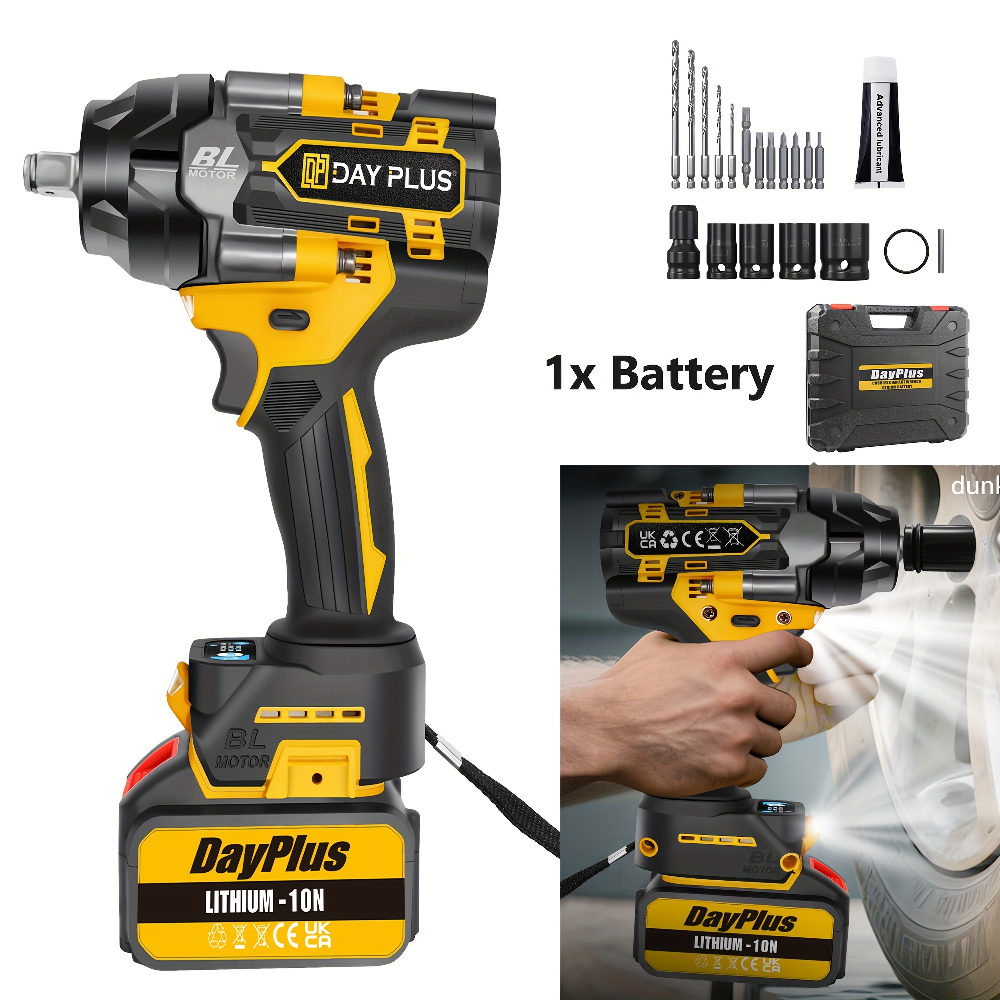 Ultra Torque Harbor Freight Battery Powered Impact Wrench Wrench