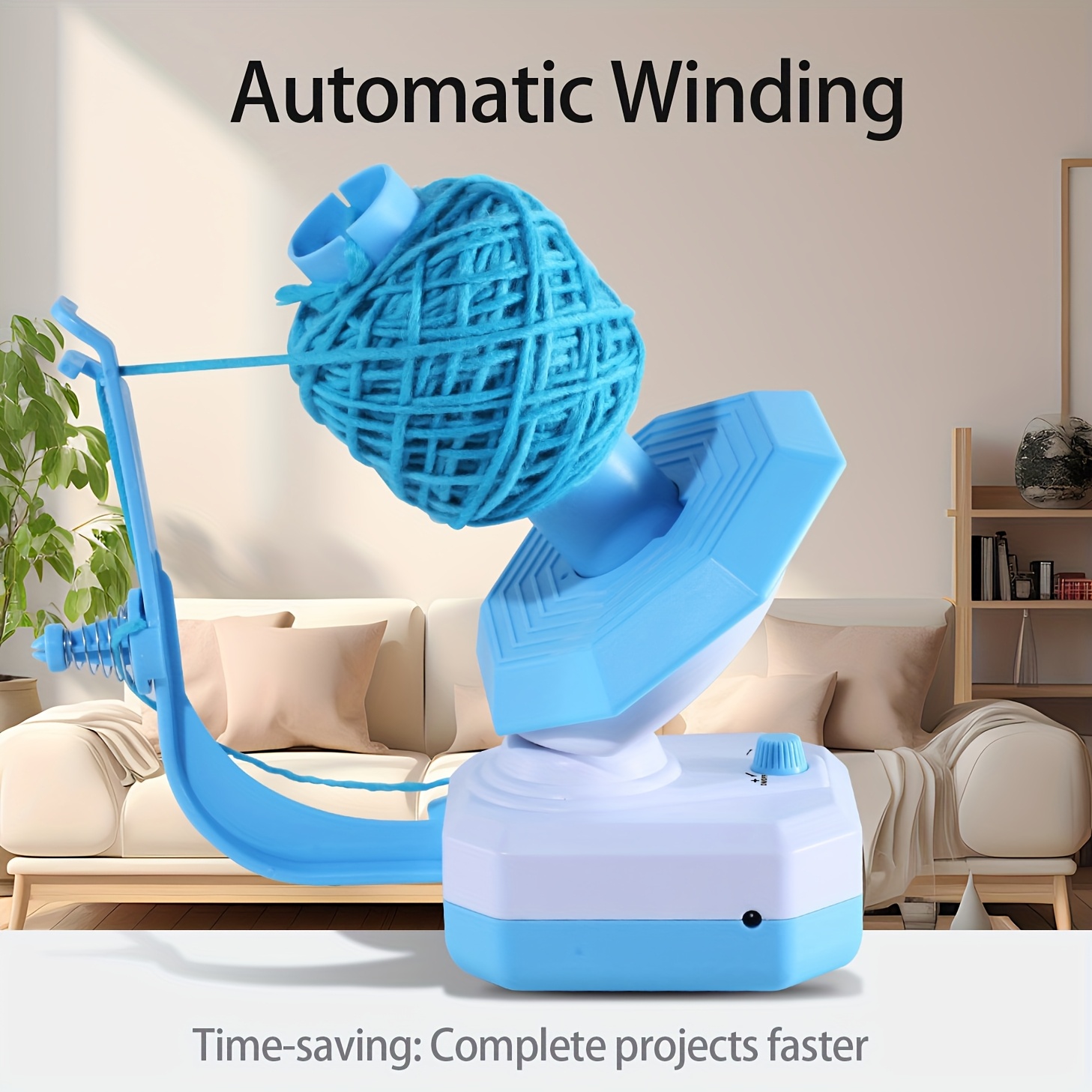 

1pc Electric Yarn Winder, Usb Powered Plastic Yarn Ball Organizer, 2-minute Winding Tool, No Battery Required, Operating Voltage ≤36v