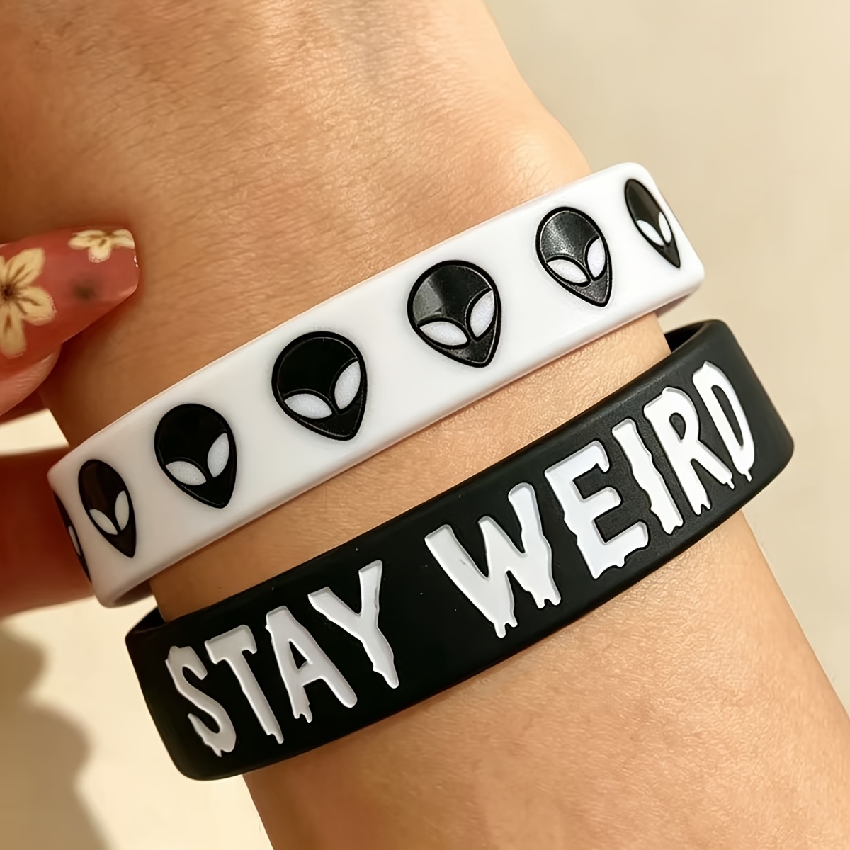 TEMU Nuovo set braccialetti in stile , Sii unico, per coppie, Braccialetti coordinati stile Dark , Accessori per feste, Ottima scelta per regali di