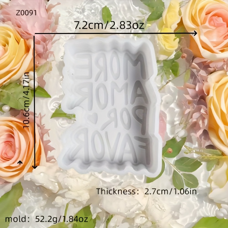 Image of Resin Silicone Mold Please Give Love Diy Candle Mold, Diy Ornament Mold, Epoxy Resin Mold, Automotive Silicone Mold, Automotive Mold Z0091