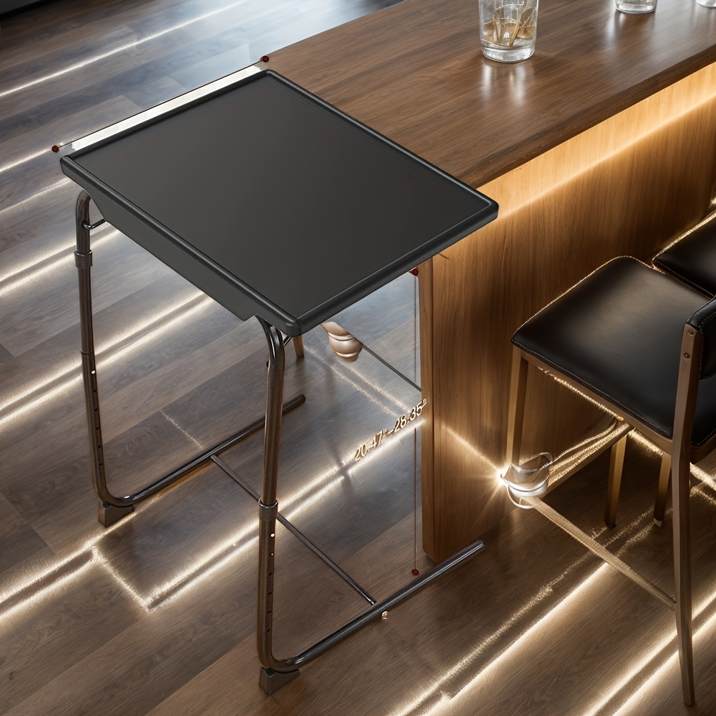 Plateau TV Réglable Keepo - Table Pliante 3 Hauteurs - Bureau Portable Pour Canapé, Lit