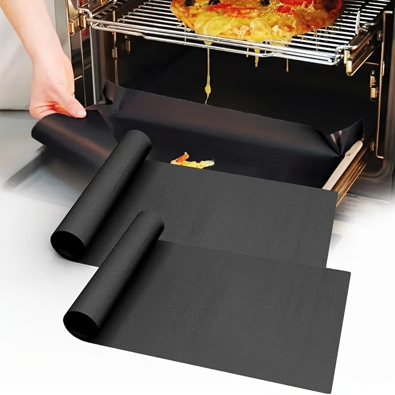

2pcs Teflon Bbq Grill Mats - High Temp Resistant, Non-stick, Easy Clean & Reusable For Outdoor Camping Cookouts
