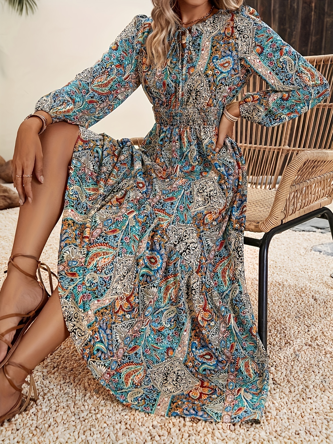ドレス Original paisley pattern dress Paisley-print shirt dress - Women | MANGO Canada