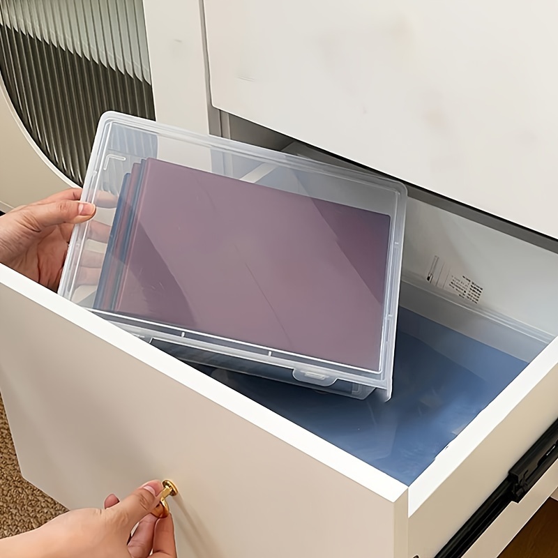 Waterproof plastic storage file boxes rectangular document temu