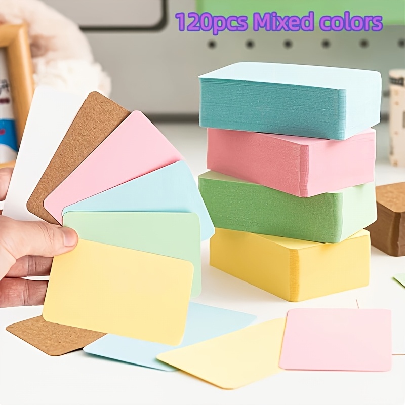 Image of Colorful Paper Cards | Wedding, Birthday, Invitation Cards, Creative Diy Blank Cards, Graffiti, Simple Colored Message Cards, Hard Cardboard
