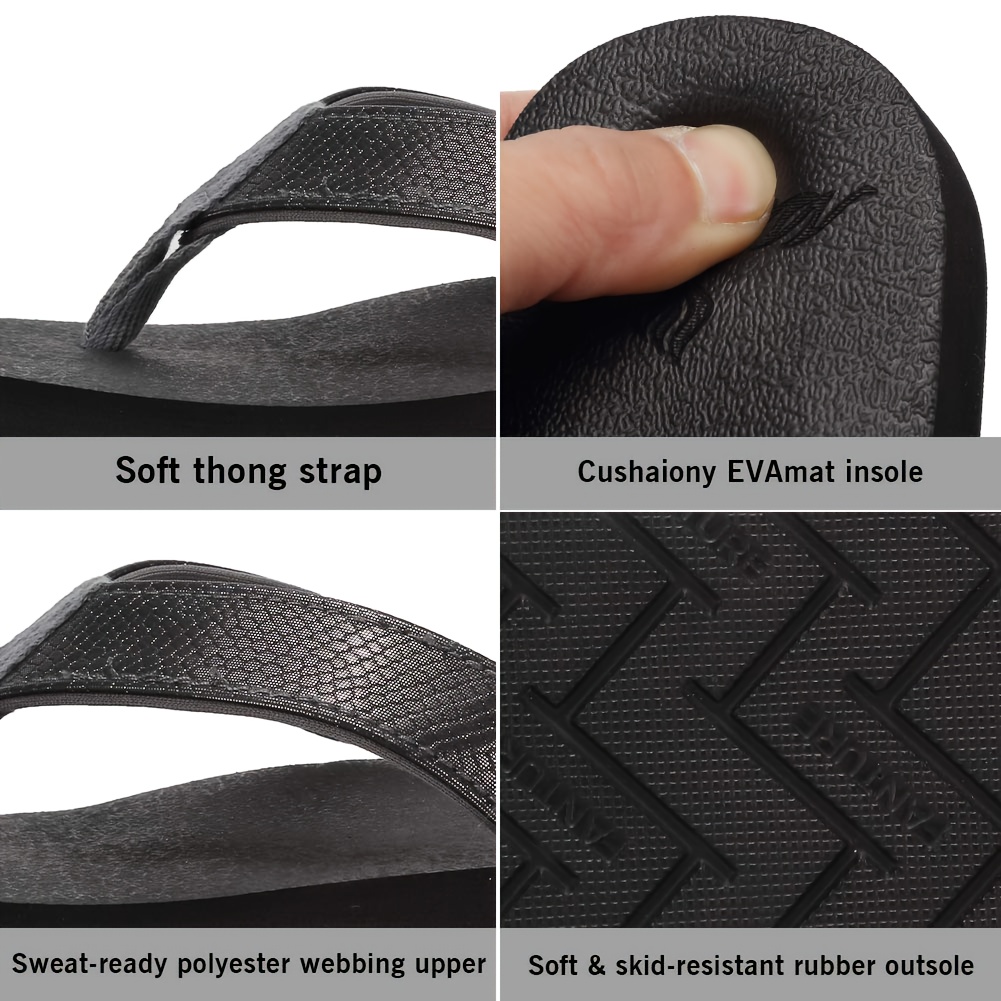 womens lightweight comfortable non   flops pu cover upper eva cushioned sole slip on flat sandals for indoor outdoor beach summer use summer sandals Product details 10