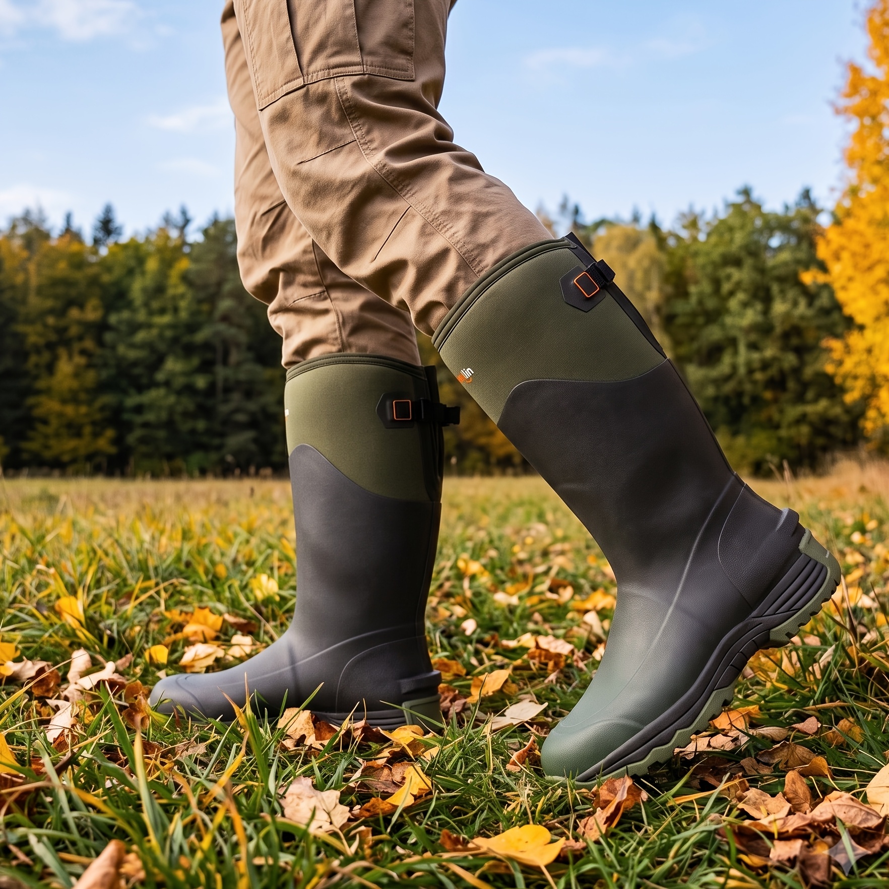 mens rain boots hunting boots men 16 5 shaft height - Temu display picture 2