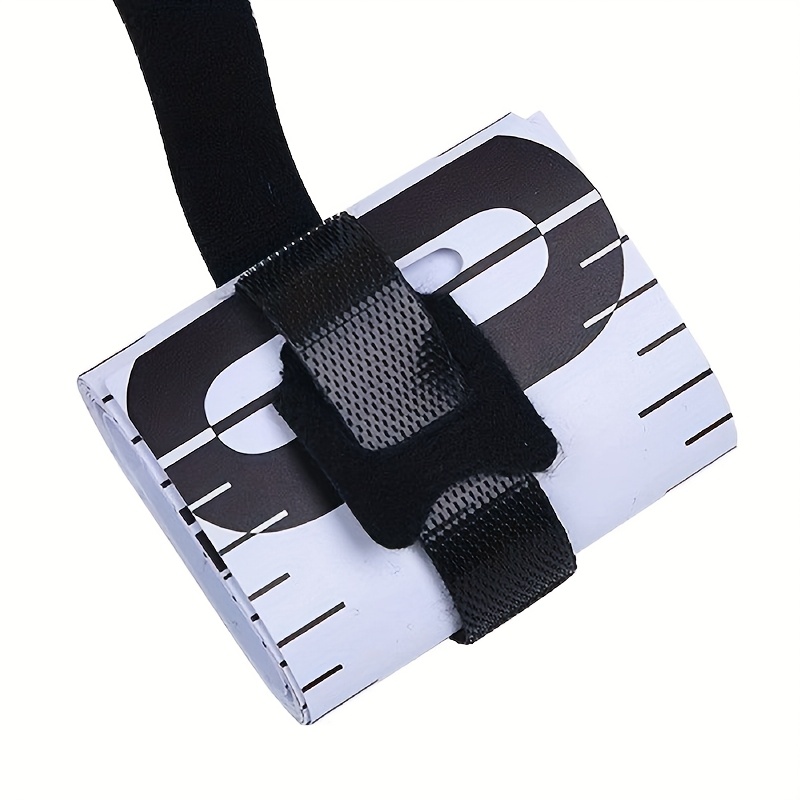 TEMU . Blaues, hochreflektierendes Polymer-Faltmaßband zum Angeln, tragbares Fischmaßwerkzeug mit strapazierfähigem PVC-Material für Outdoor-Angler