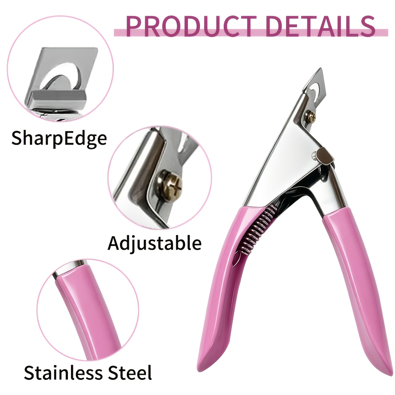 Cat Eye Nail Set for 3D Cat Eye Effects, False Nail Clippers