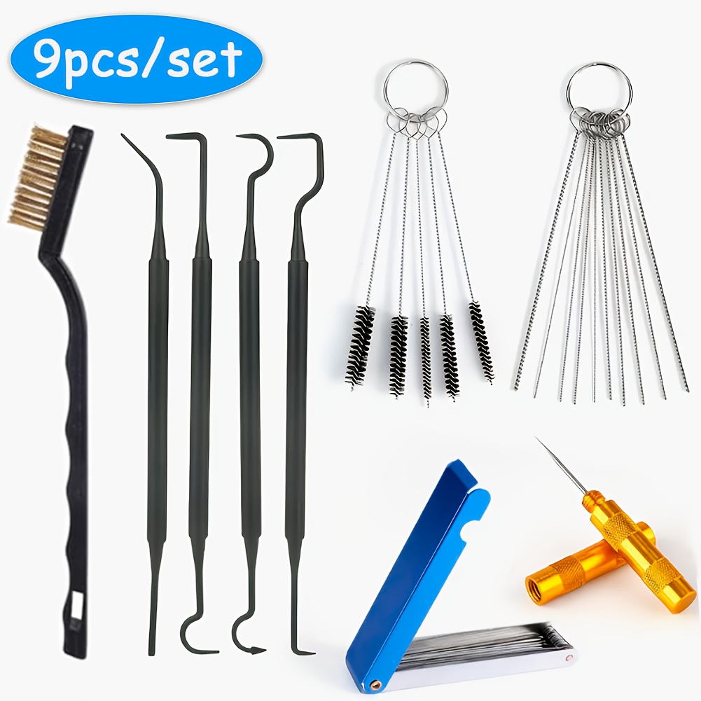Carburetor Cleaning Kit, Carbon Dirt Jet Removal Cleaner, For Torch Tip Cleaner Set, Maintenance Kit For Torch, Motorcycle, Atv, Chainsaw, Welding Equipment & Carb Repair