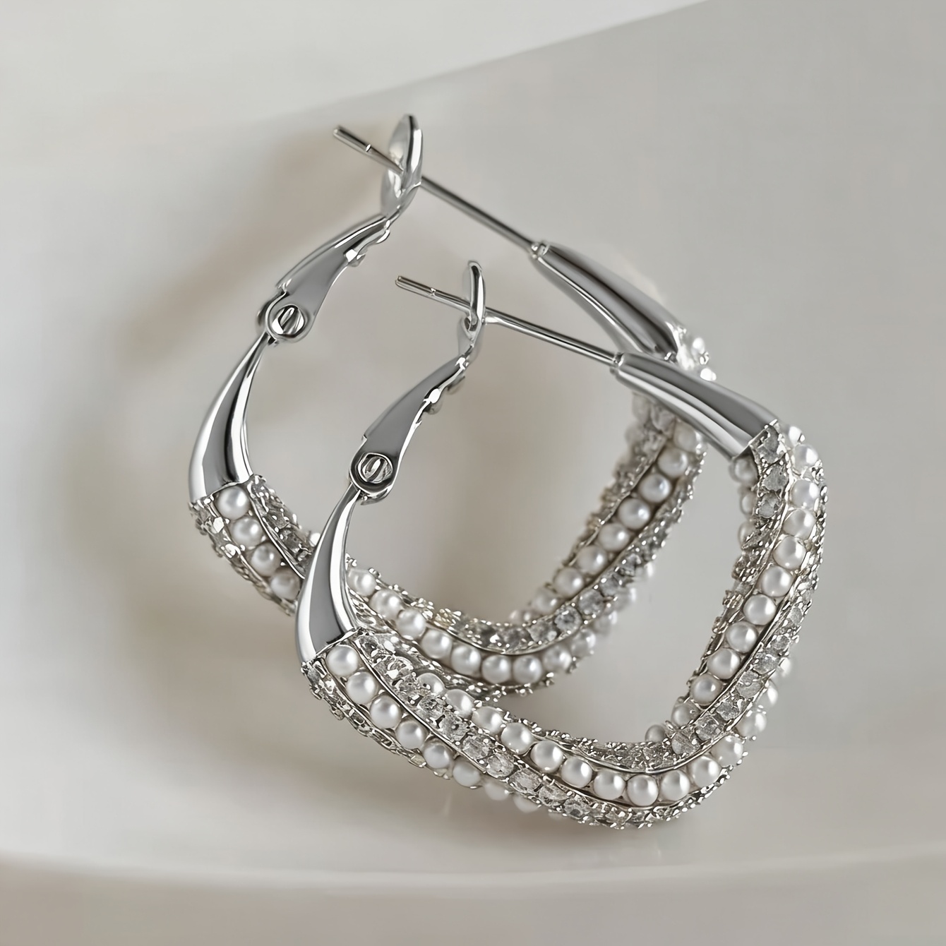 E-shop 1 Paar elegante, raffinierte modische Creolen für Damen im Bohemian-Stil, geeignet für zwanglose , Partys, Hochzeiten , ein ideales Accessoire