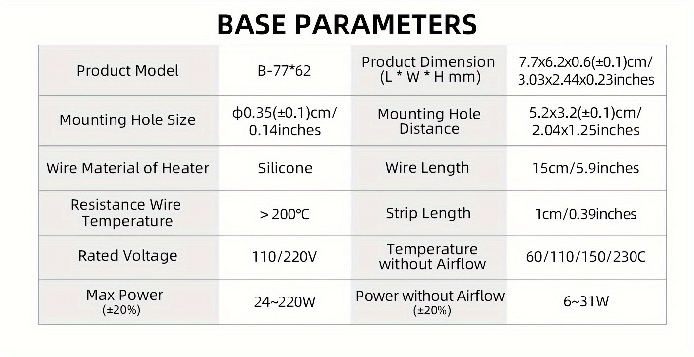   miniature   plate ac   110v 220v insulated ceramic with aluminum shell for 3d printers   temperature control   safe details 2