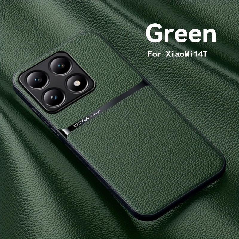 TEMU para teléfono: Adecuada para Xiaomi 14T y 14T Pro, cubierta con anillo de atracción magnética incorporado, mate, y , protección de lente