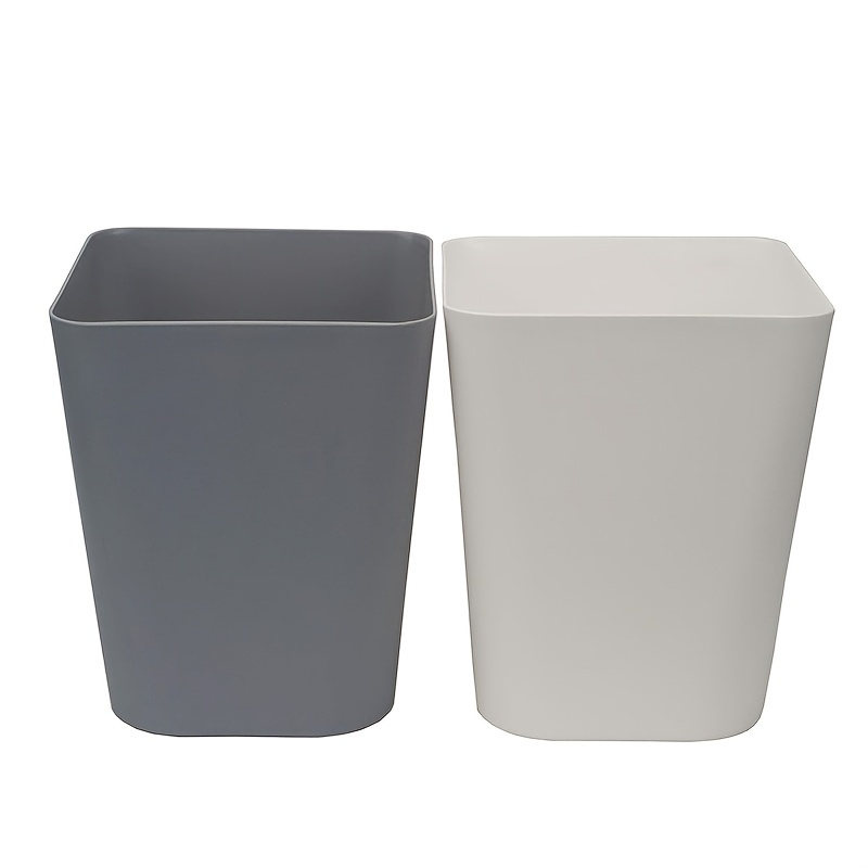 TEMU 2-pack 1.6 Gallon Small Trash Can - Wastebasket For Kitchen, Office, Bathroom, Durable & Space-saving