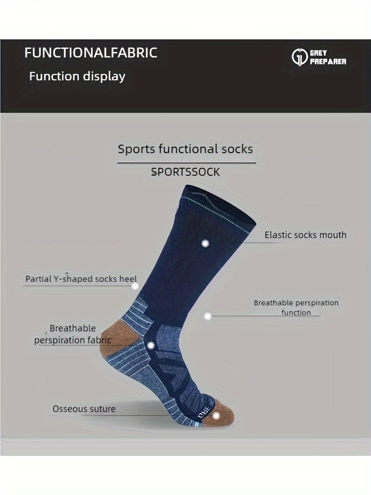 single pack outdoor mens wool wool quick breathable anti blister professional hiking mountaineering sports socks Product details 1