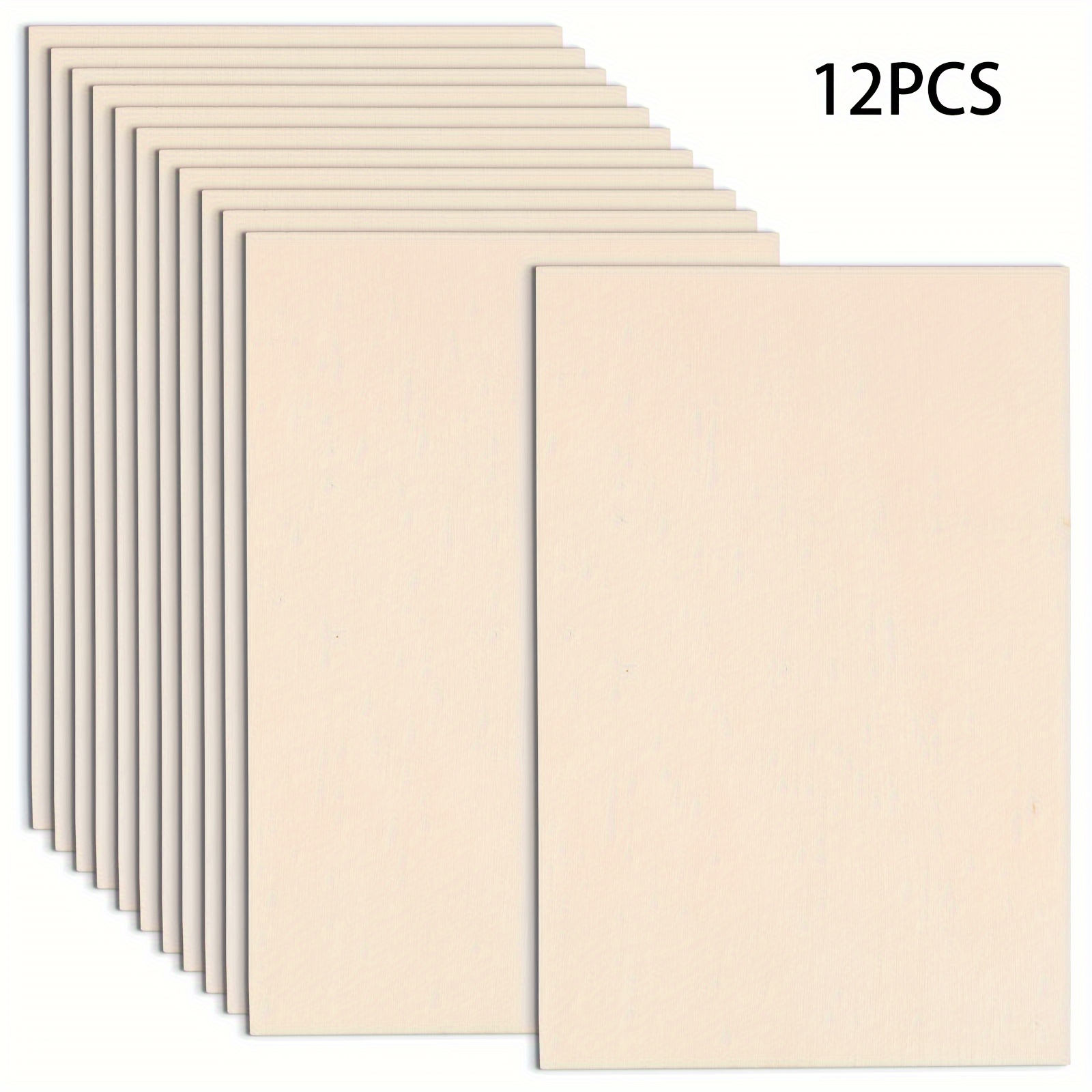4/8/12pcs Blank Wood Boards for Crafts and Decorations