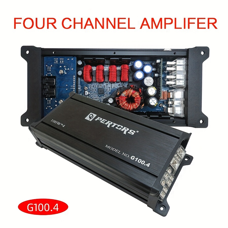 4チャンネルABクラス12Vカーアンプ車両アンプ6800Wパワーステレオ