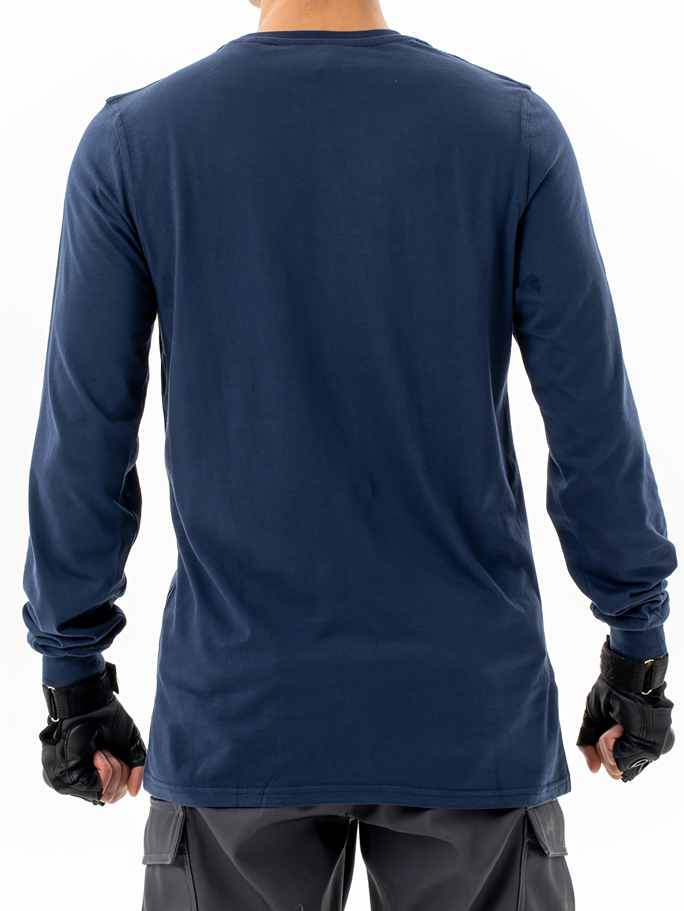 Camiseta de Punto Antiestática y Retardante para Hombre Ropa de  Seguridad Exterior con Puños Acanalados Larga para