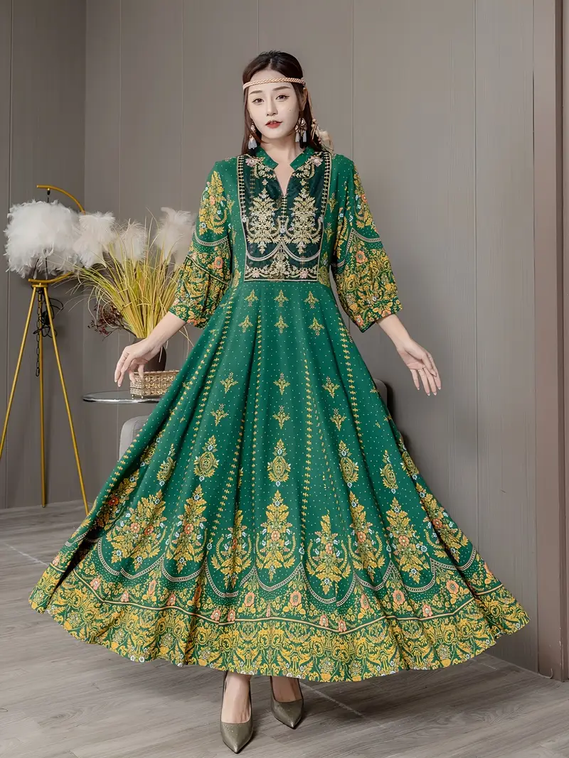 Middle Eastern Embroidered Dress Middle Eastern Embroidered Dress