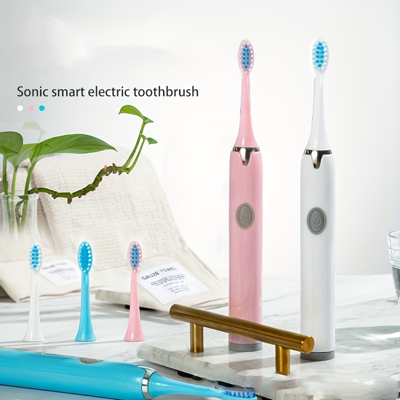 

Electric Toothbrush For Couples - Soft Bristles, Ideal For Home, Dorm, And Travel