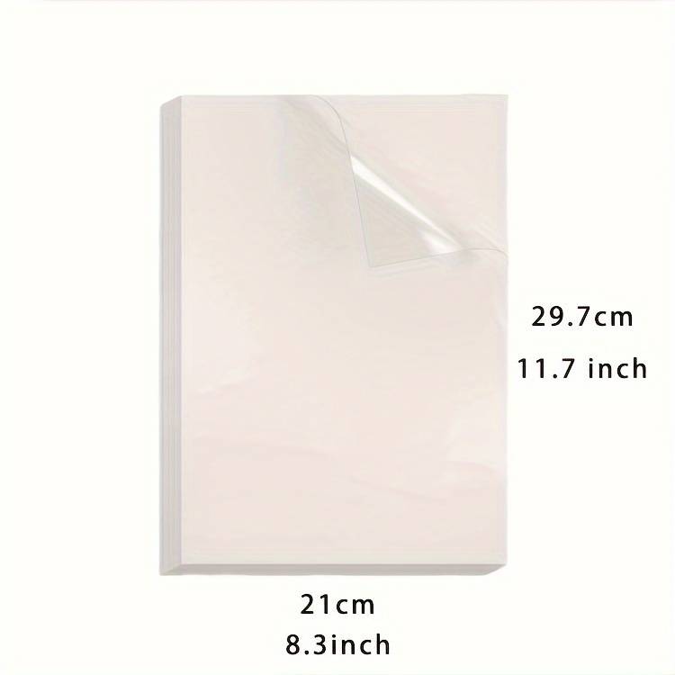 Feuilles A4 Vinyle Transparent Brillant - Lot De 10, Autocollant Pour Imprimante Jet D'encre