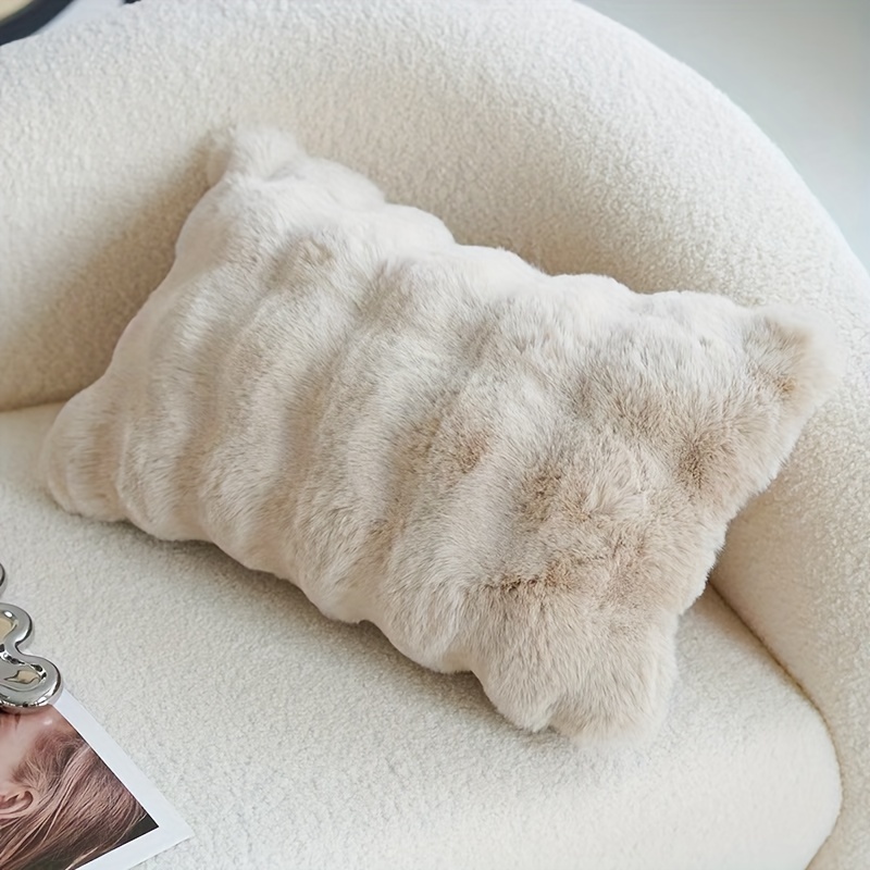 

All- Rabbit Fur - Hypoallergenic, Zippered, , For Sofa, Bedroom, , And Car Decor
