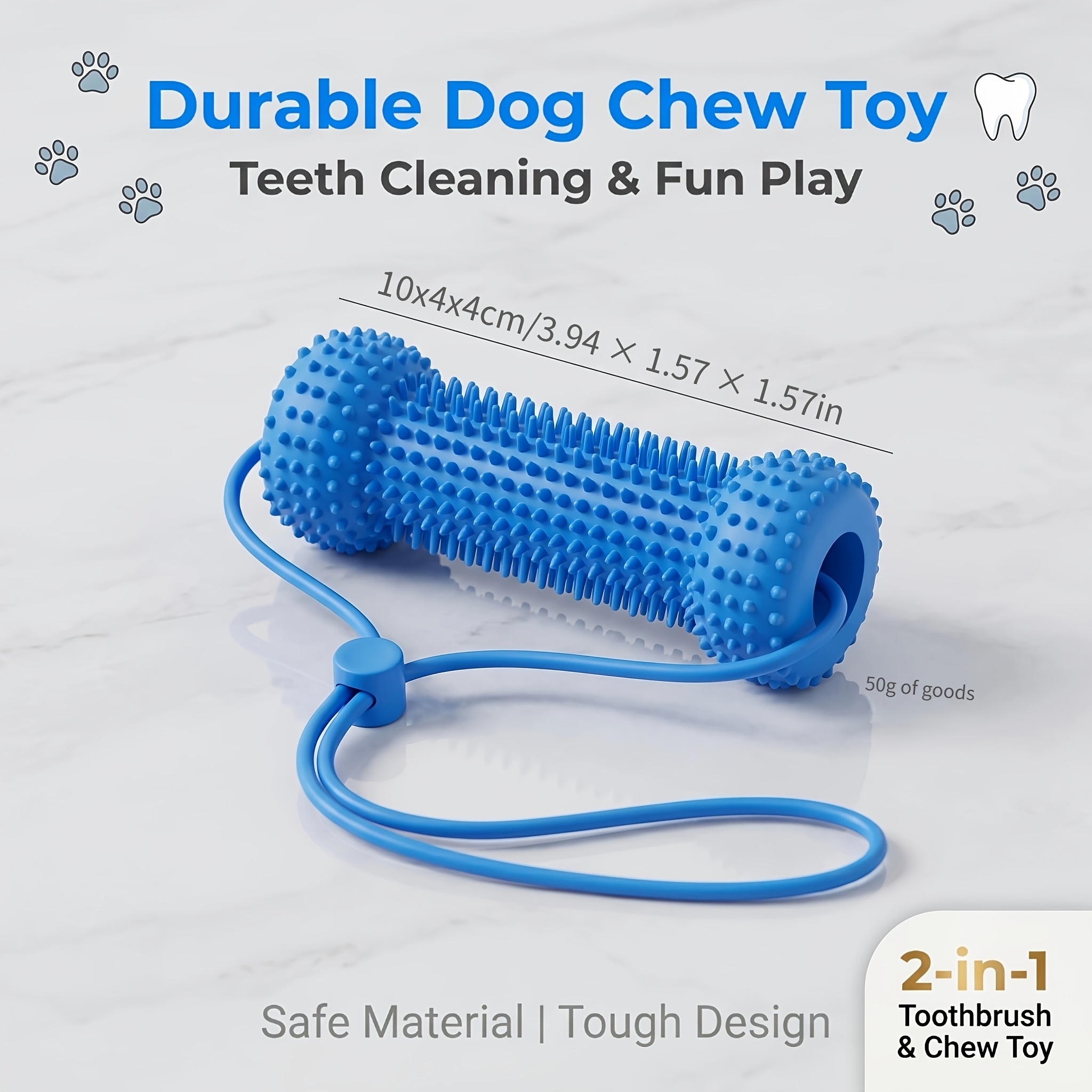 TEMU ペット用噛んで磨く歯ブラシ チュースティック、丈夫な犬用噛んで磨く歯ブラシ 歯のクリーニング用、犬の口に取り付けて顎を広げるのを助け、歯磨きを補助し、傷を防ぎます。犬用噛んで磨く歯ブラック、噛むことと歯のクリーニングを組み合わせ、小型犬・中型犬・...