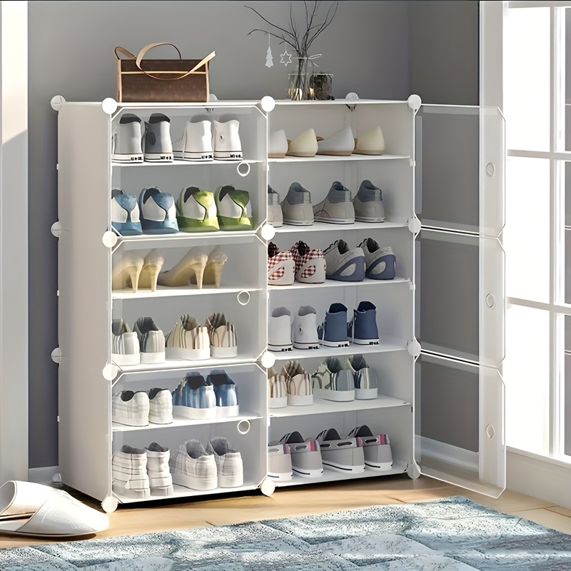 

-saving Shoe Rack Organizer - Steel Frame, Dustproof , , For Closet Organization And