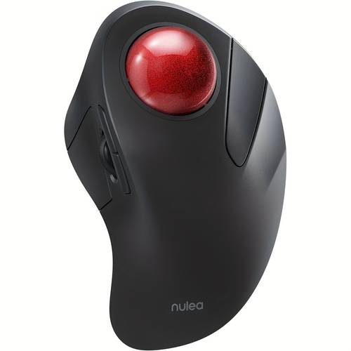 wireless ergonomic trackball mouse rechargeable bt rollerball mouse 44mm index finger trackball 5 adjustable dpi compatible with pc laptop