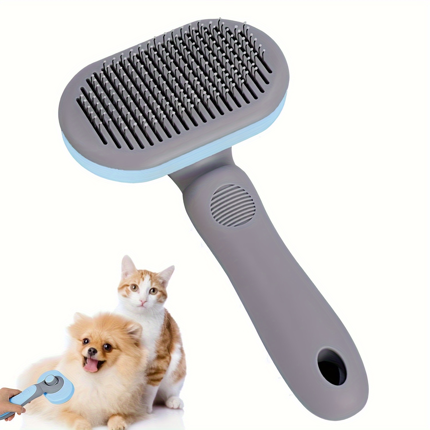 

Cat And Dog Hair Removal Brush, Pet Hair Removal Waterproof Grooming Brush, Comb For Long And Short Hair Pets, Cat And Dog Massage Dog Hair Removal Comb, Pet Comb