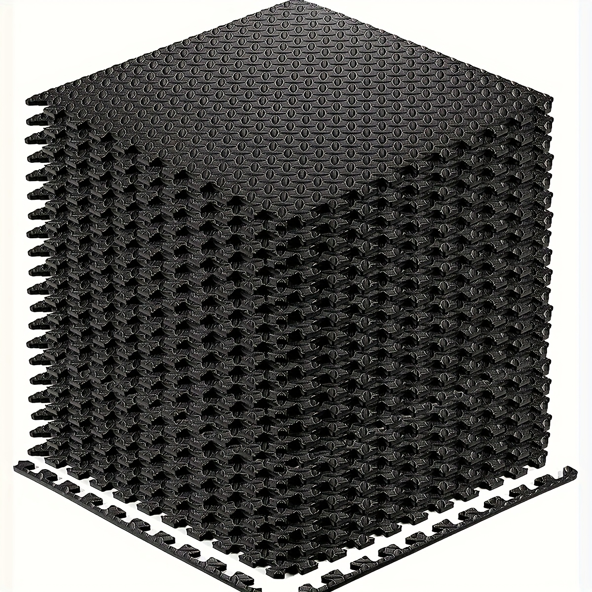 TEMU 20 Black Eva Interlocking Fitness Pads - Soft, Non-slip And Waterproof For Home Gyms, Training And Shaping, Best For Christmas, Thanksgiving