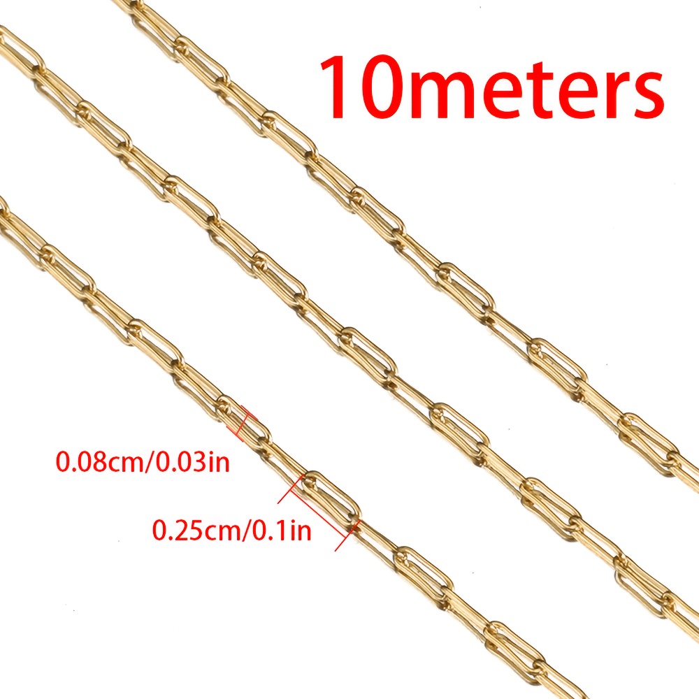 2m/10m Stainless Steel , Diy Bracelet Necklace Jewelry Accessories