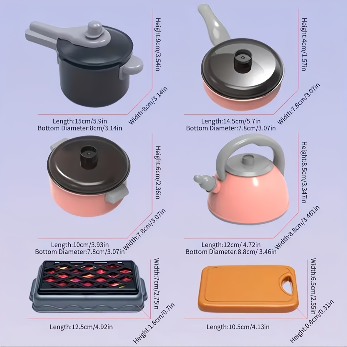 Realistische fantasiespelkeukenset