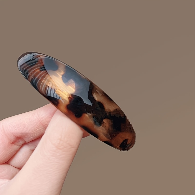 1pc/2pcs Leopard Print Hair Clip For Women, 2025 New High-end Horizontal Spring Clip, Large Hair Claw Clip For Back Of Head, Barrette For Updos