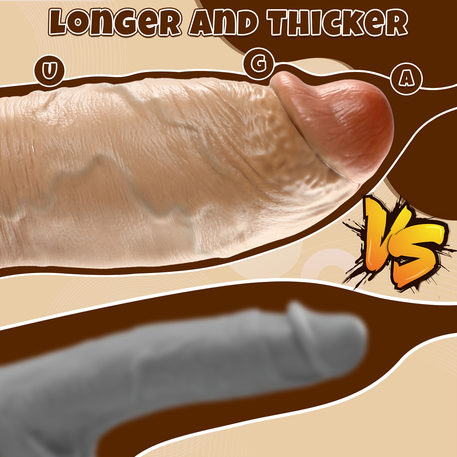 11 8 inch thick realistic extra long 3 5