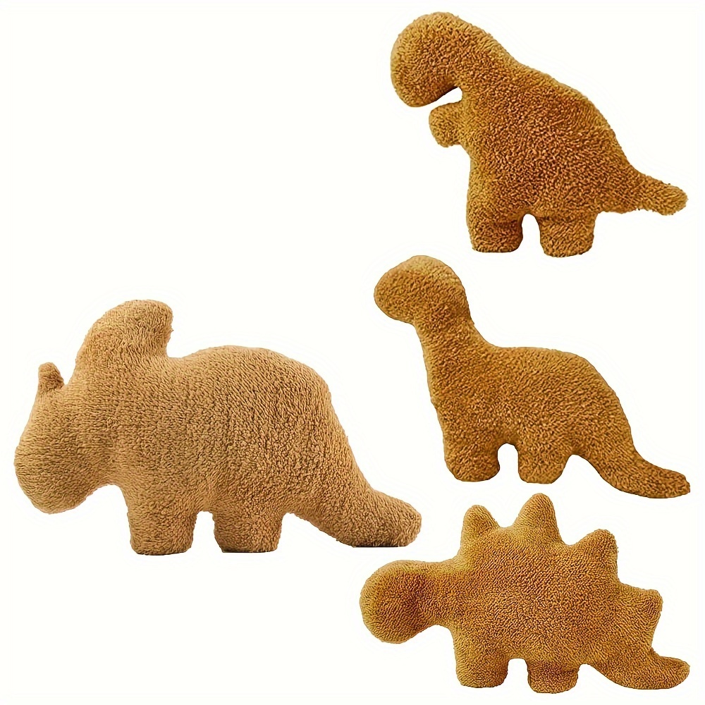 

2024 Dino Nugget Pillow Chicken Nugget Plush Pillow Car Interior Rest Pillows Cartoon Dinosaur Stuffed Animal Plush For Gift