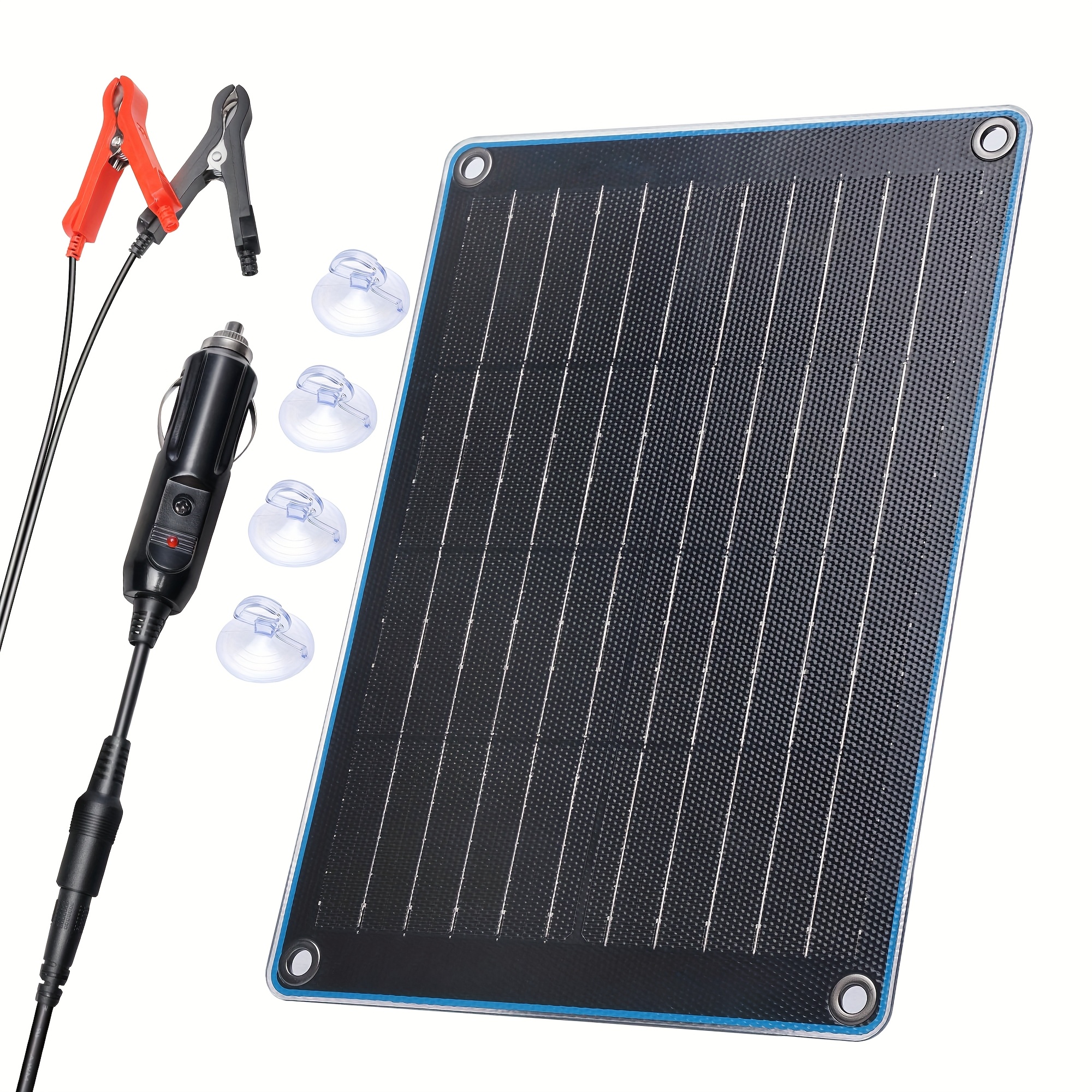 10w solar car battery charger maintainer 12v portable solar panel