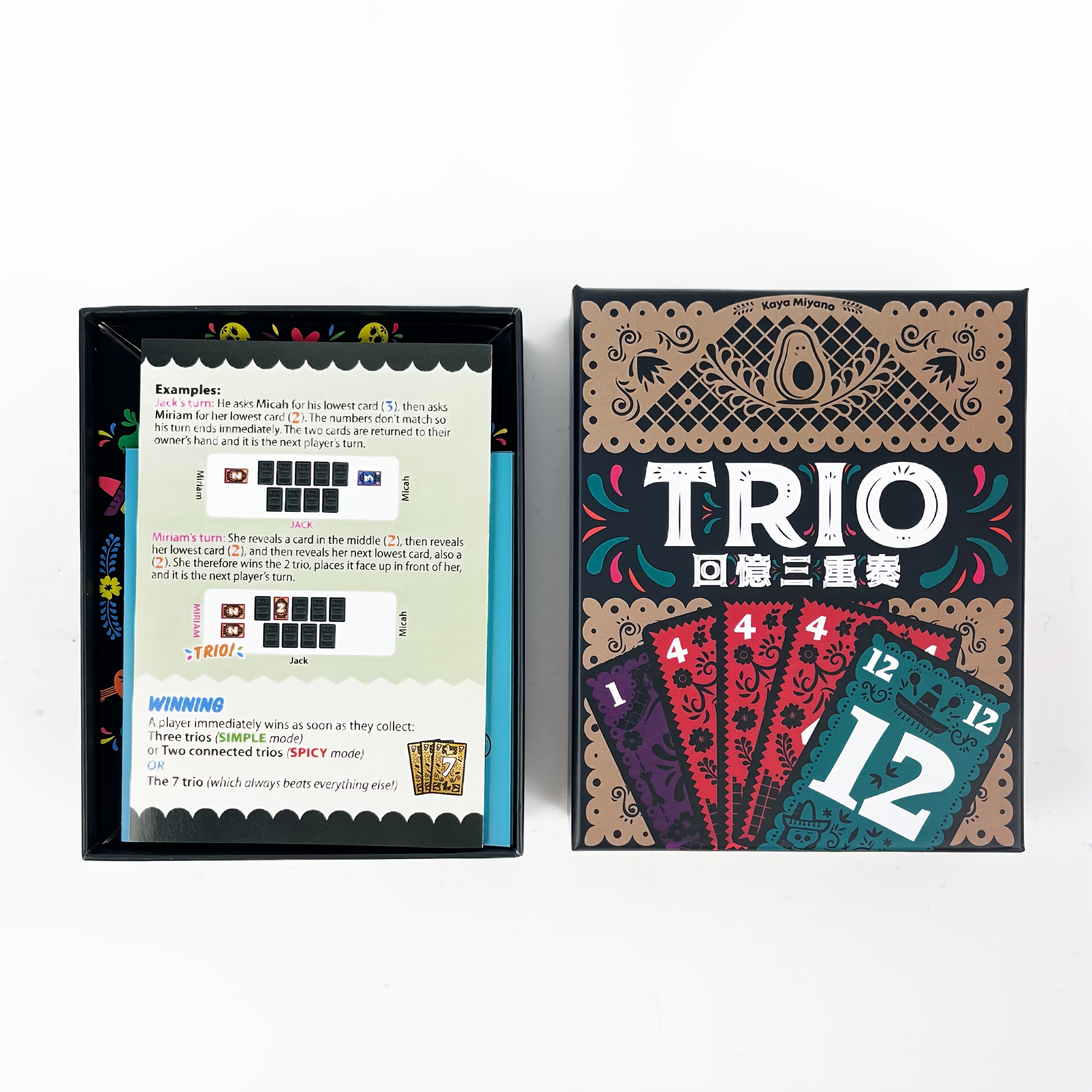 TRIO Strategy Board Game - Fun Family Fun Game with Colorful Cards, Music, and Illustrated Guidebook for Parties, Gatherings, and Family Game Nights, Party Game | Musical Elements | Colorful Cards | Card Stock Material