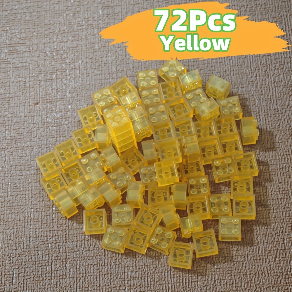 2x2 Transparent Colored High Brick Gift for Building Enthusiasts