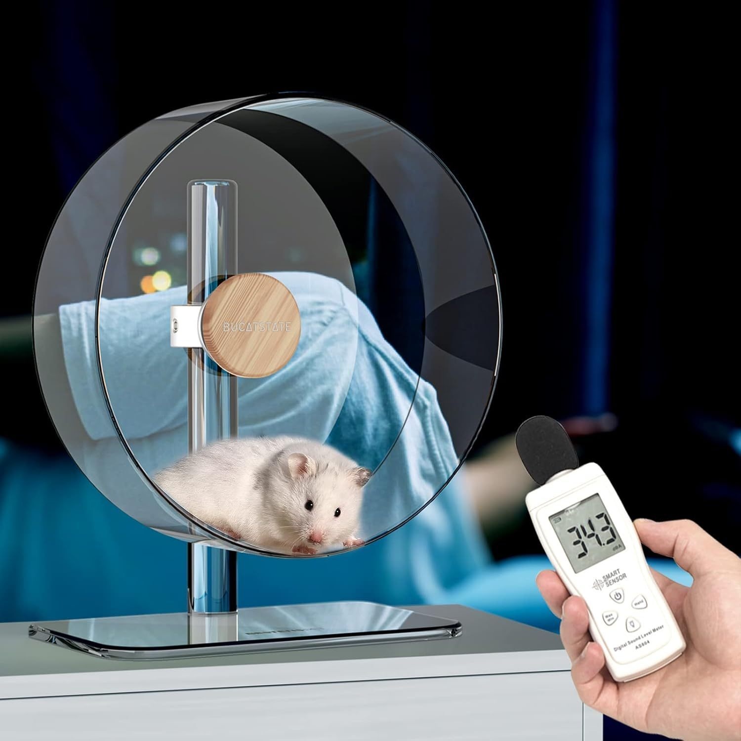 Silent Adjustable Hamster Running Wheel