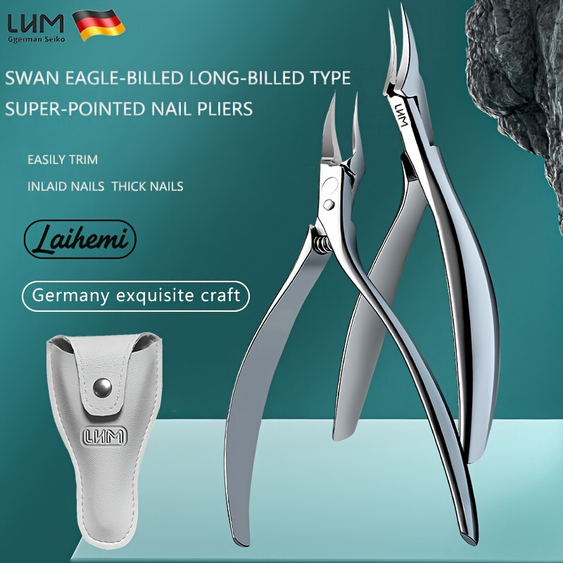 Ultra-Sharp Embedded Nail Clippers for Thick Toenails, Professional Stainless Steel