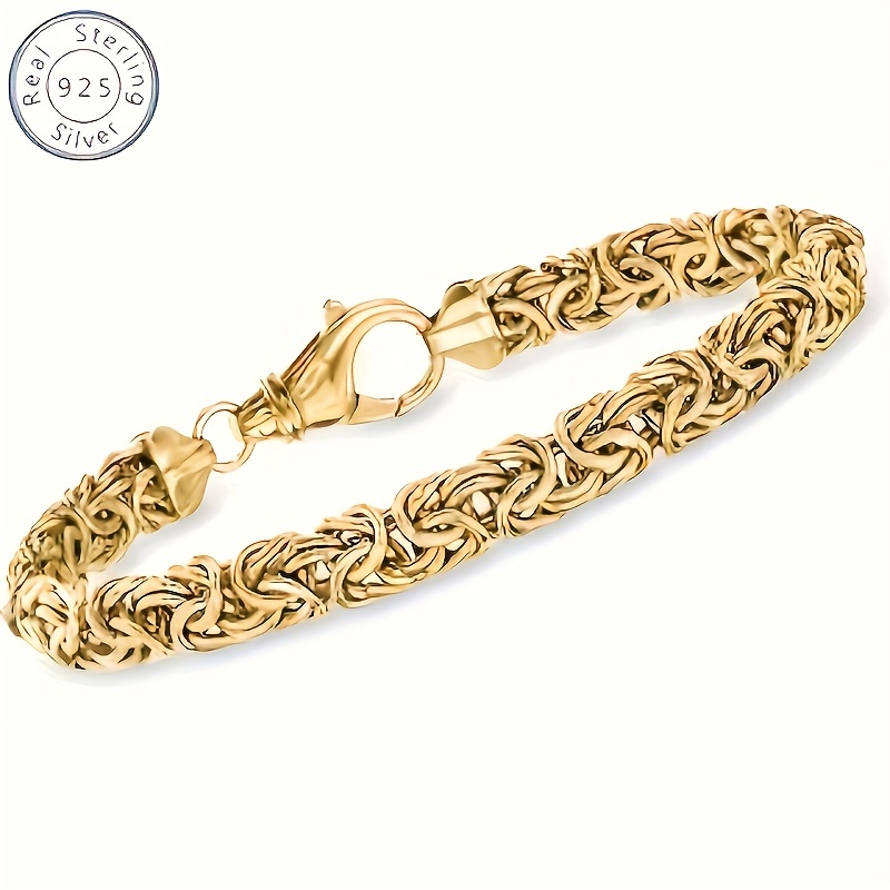 

925 18k Gold- High Quality Bracelet, Girlfriend 's Day Day Christmas , Box