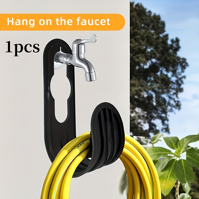 TEMU Hose Auxiliary Hook, Suitable For Garden Watering Hose Accessories, Home Water Gun Wall Mount, Garden Retractable Hose Storage Rack, Simple And