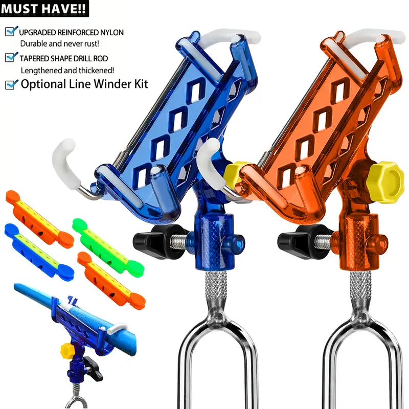 2 Shore Fishing Rod Holders, Fishing Rod Stand - Ground and Beach Fishing Rod Holder, 360 Adjustable Stainless Steel Fishing Rod Stand, One-Button Lock, Stable and Secure, Allows You to * * of ... 2 Shore Fishing Rod Holders, Fishing Rod Stand - Ground and Beach Fishing Rod Holder, 360 Adjustable Stainless Steel Fishing Rod Stand, One-Button Lock, Stable and Secure, Allows You to * * of ...