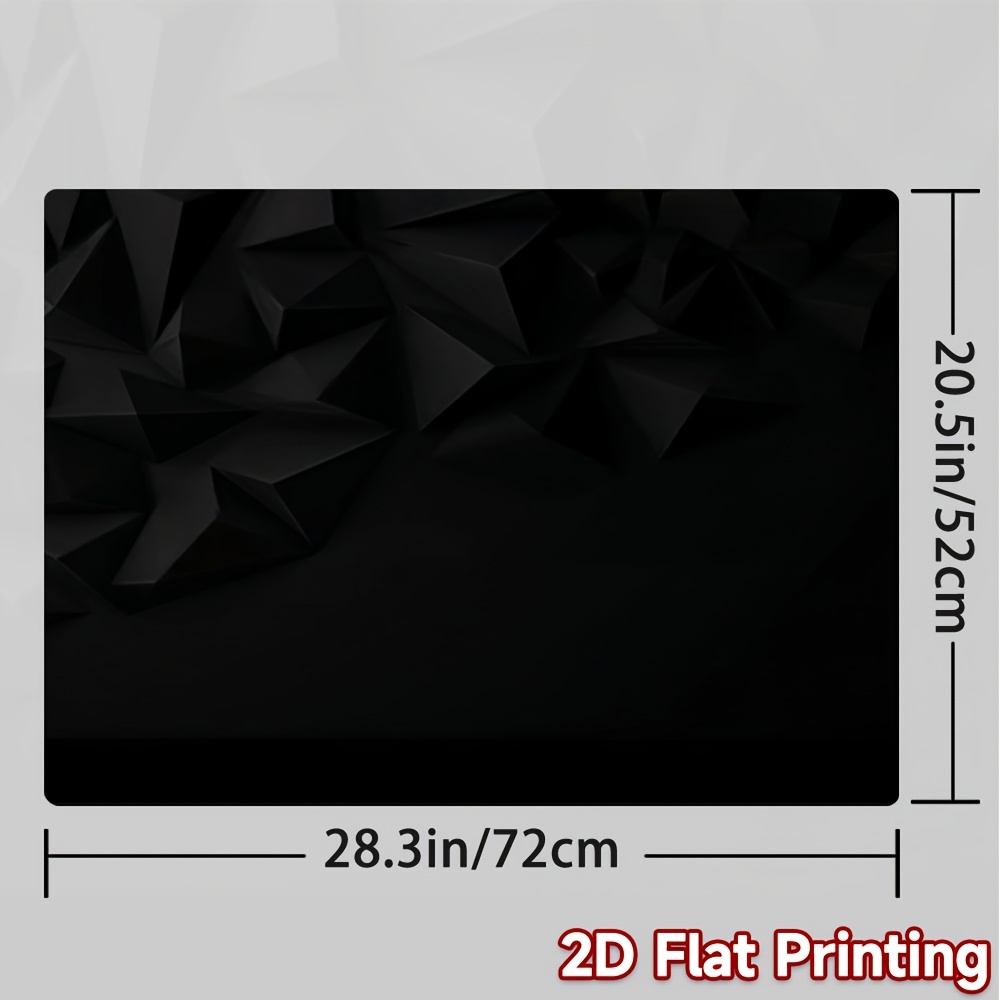 TEMU Tapis de pour cuisinière, 1 pièce, compatible avec les cuisinières électriques, cache-plaque de cuisson géométrique noir, à découper sur mesure