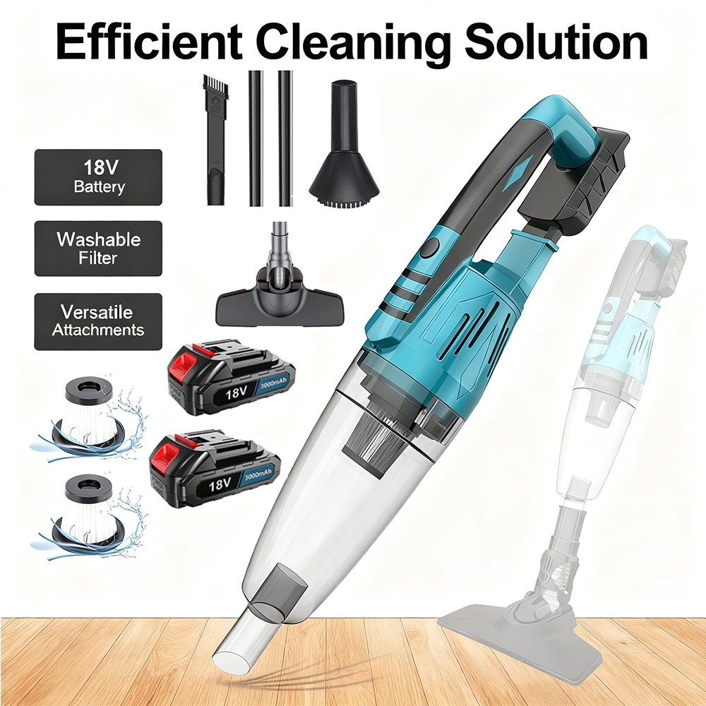 140w Cordless Vacuum, 20v Battery Compatible For Multi-surface & Under-furniture Cleaning, Versatile Accessories For Home, Car & Pet Hair