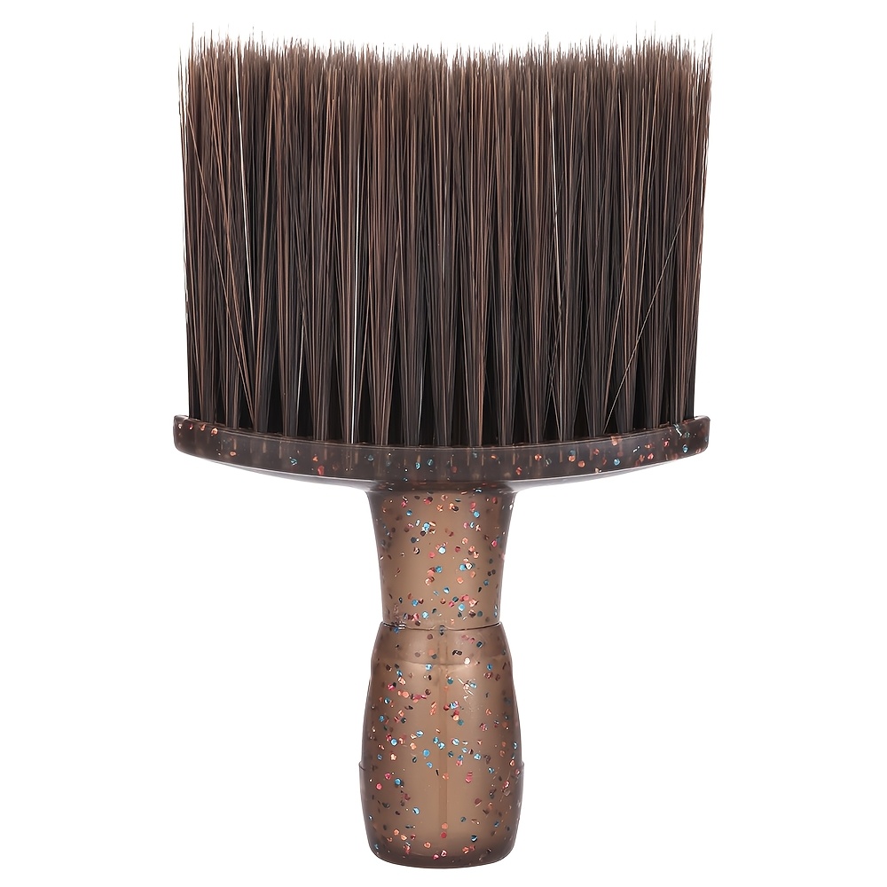 TEMU 1pc Colored Haircut Hair Sweep, Hairdressing And Barber Tools, Professional Soft Bristle Duster Brush, Salon Home Haircut Hair Sweep Brush Tool