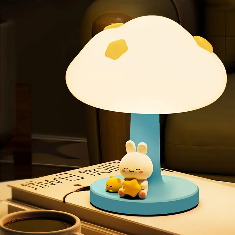 1 cloud shaped usb rechargeable night light with touch control 3 adjustable brightness levels indoor led desk lamp for bedroom living room office and kids room relaxation ambiance relaxation ambiance lamp design usb rechargeable lamp night light for bedroom Product details 8
