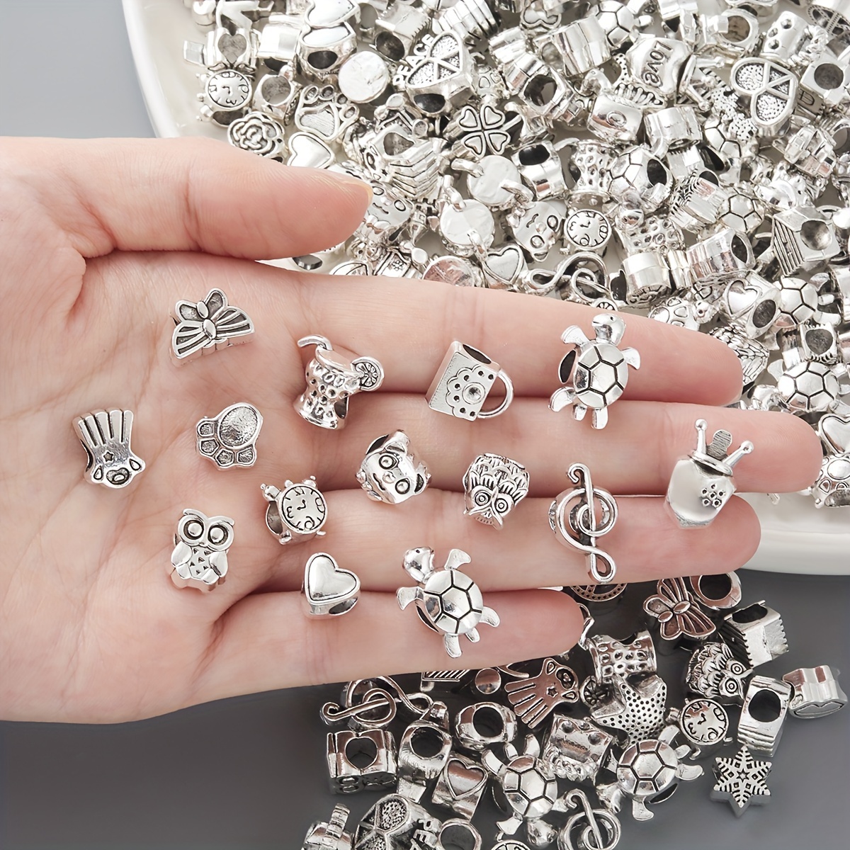 

50pcs Zinc Alloy Set - Mixed For , For Bracelets & Necklaces